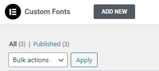 elementor google fonts/ custom fonts lokal einbinden