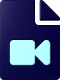 Blaues Icon für Imagefilm